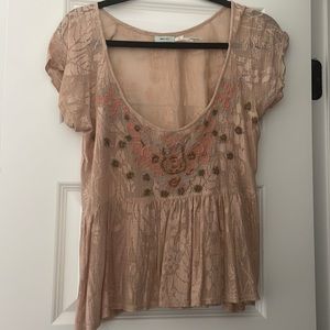 Embroidered top